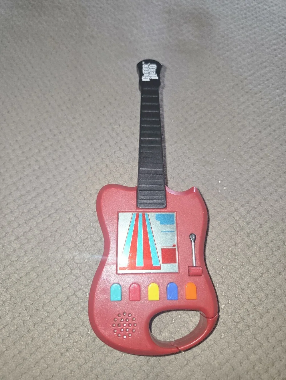 GUITAR HERO Handheld Electronic Game Carabiner 2007 Travel Pocket Size
